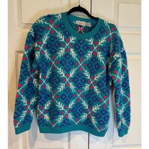 Vintage Nordstrom Point of View Thick Wool Sweater Medium